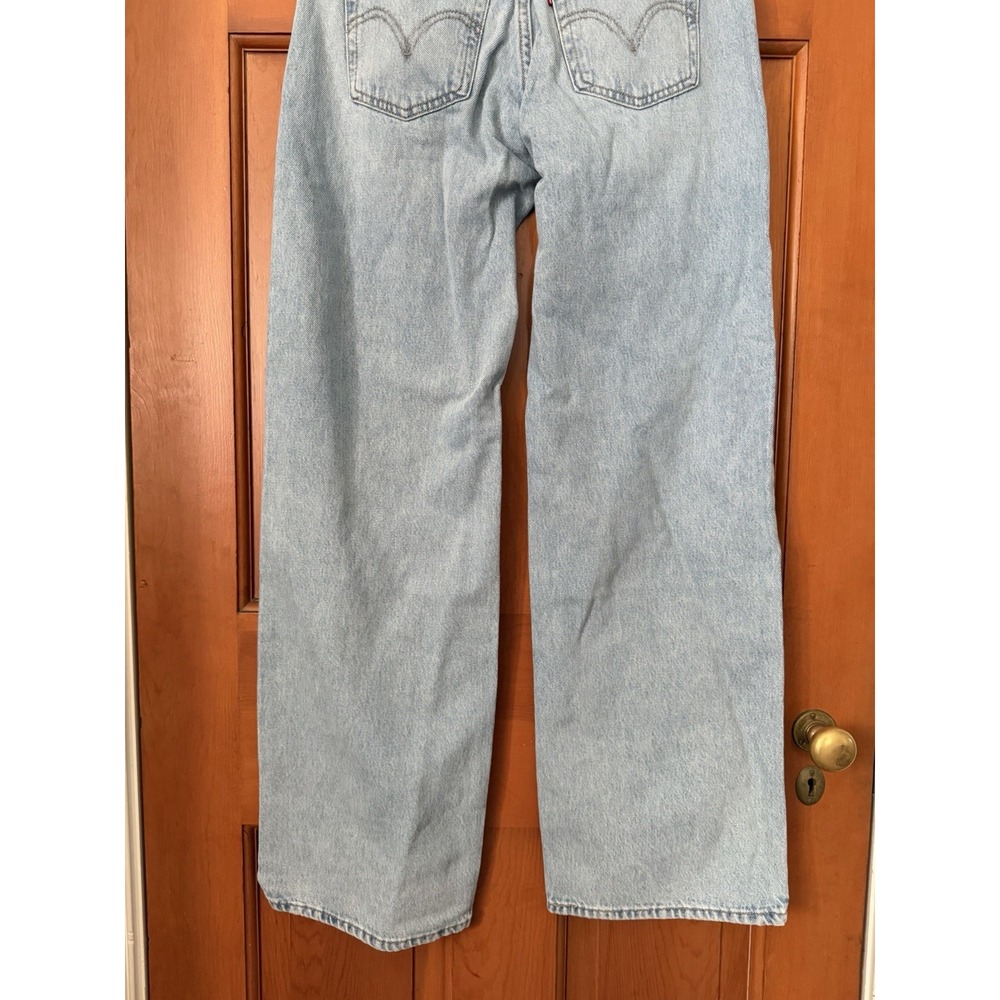 Women's Levi's Superlow Loose Straight Leg Jeans Light Blue Wash 26 X 32 NWT - Picture 11 of 11